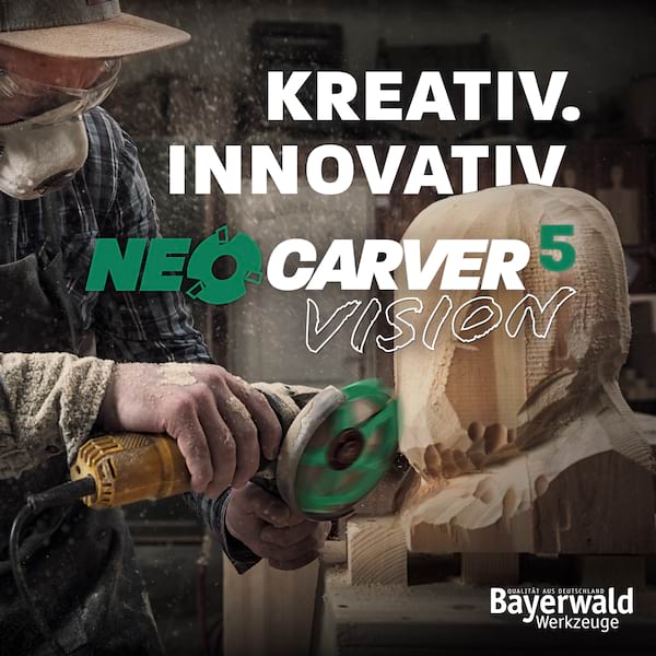 Bayerwald NeoCarver V2 - Hartmetall Frässcheibe - Ø 115 x 22,2 mm Z 5 - geeignet für Holz