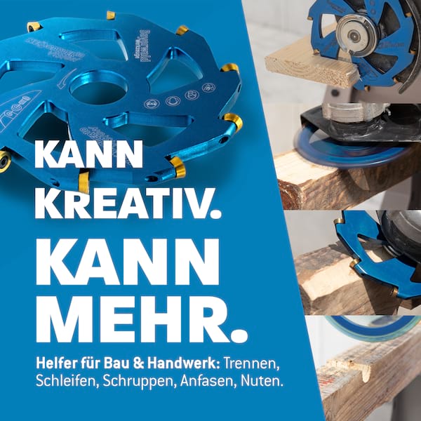 Bayerwald NeoCarver V2 - Hartmetall Frässcheibe - Ø 115 x 22,2 mm Z 10 - geeignet für Holz