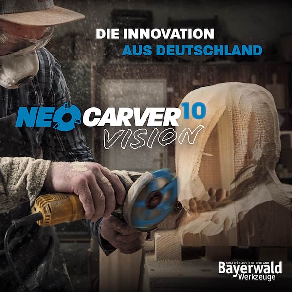Bayerwald NeoCarver V2 - Hartmetall Frässcheibe - Ø 115 x 22,2 mm Z 10 - geeignet für Holz