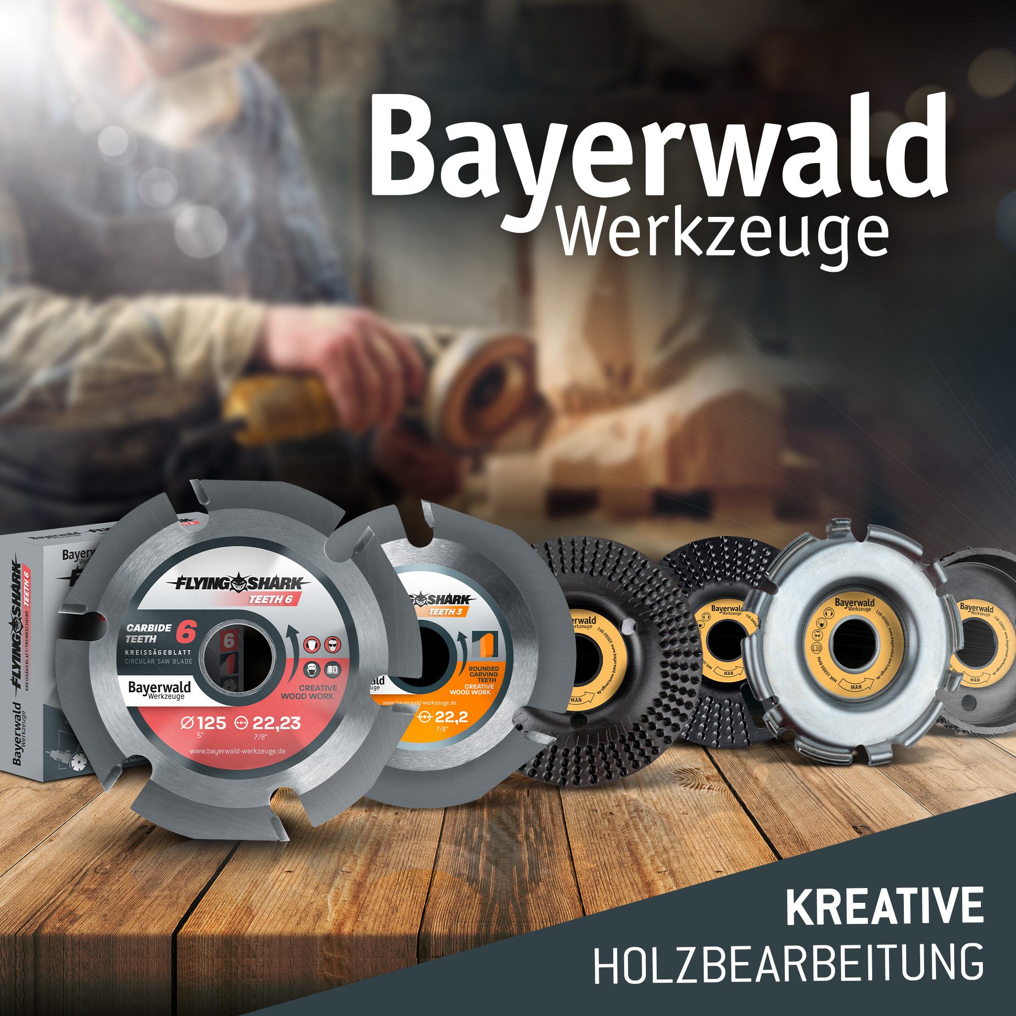 Bayerwald Flying Shark - Hartmetall Frässcheibe - Ø 115 x 22,23 mm Z3