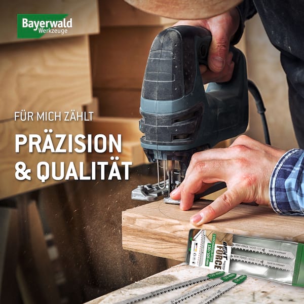 25x Bayerwald Bent Force Stichsägeblätter 130/105mm