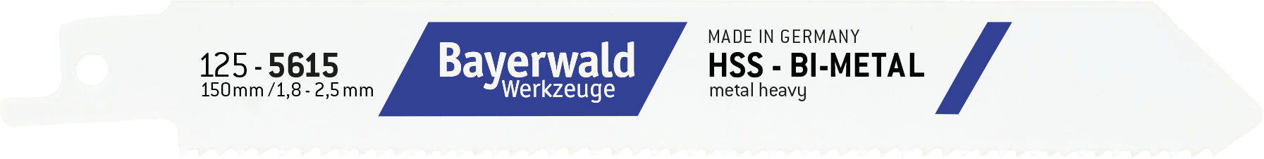 5x Bayerwald Werkzeuge Säbelsägeblatt Länge 150 mm
