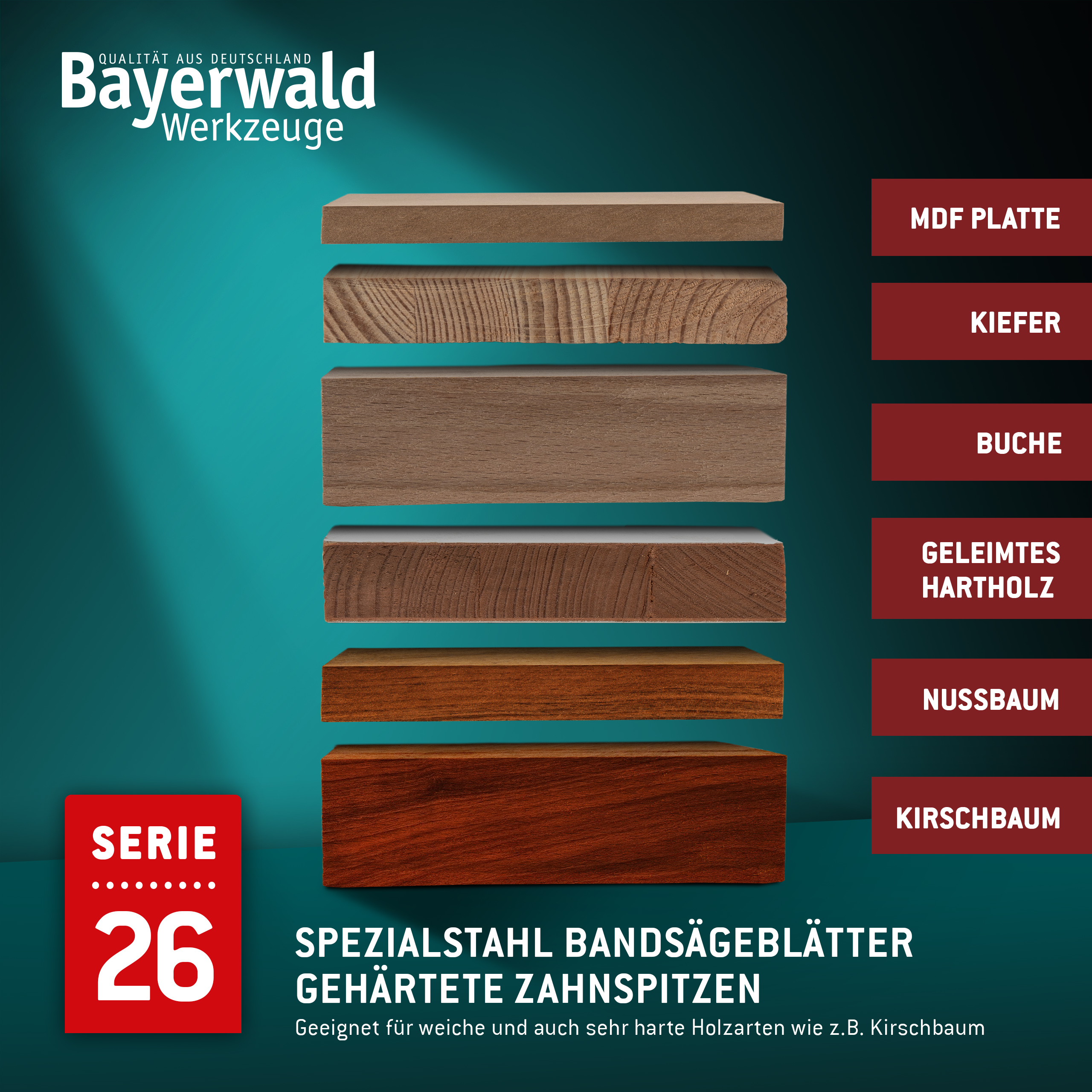 Bandsägeblatt Spezialstahl zahnhart  1000 x 6 x 0.6 x 6mm