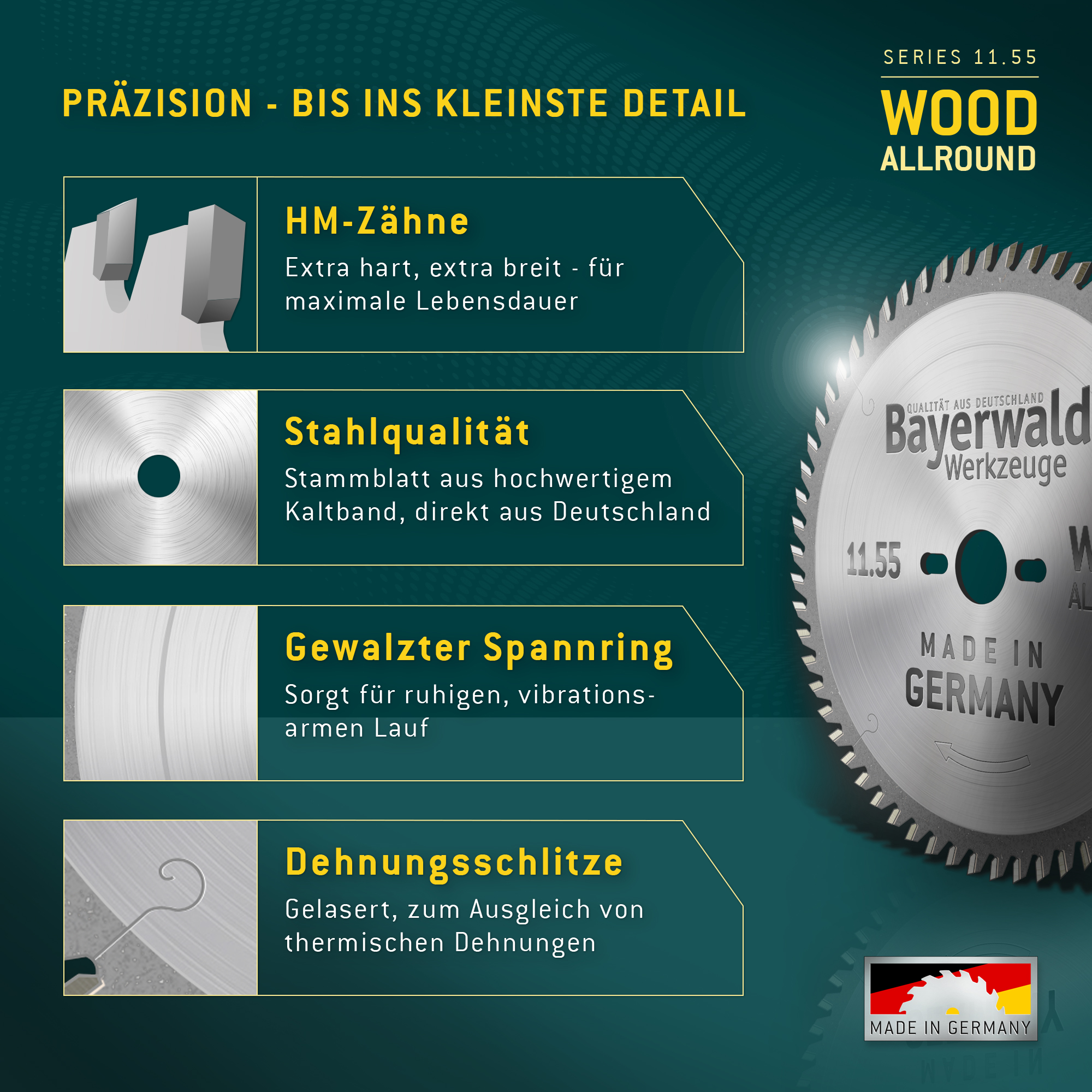 HM Kreissägeblatt - 216 x 2.6/1.6 x 30 Z34 WZ
