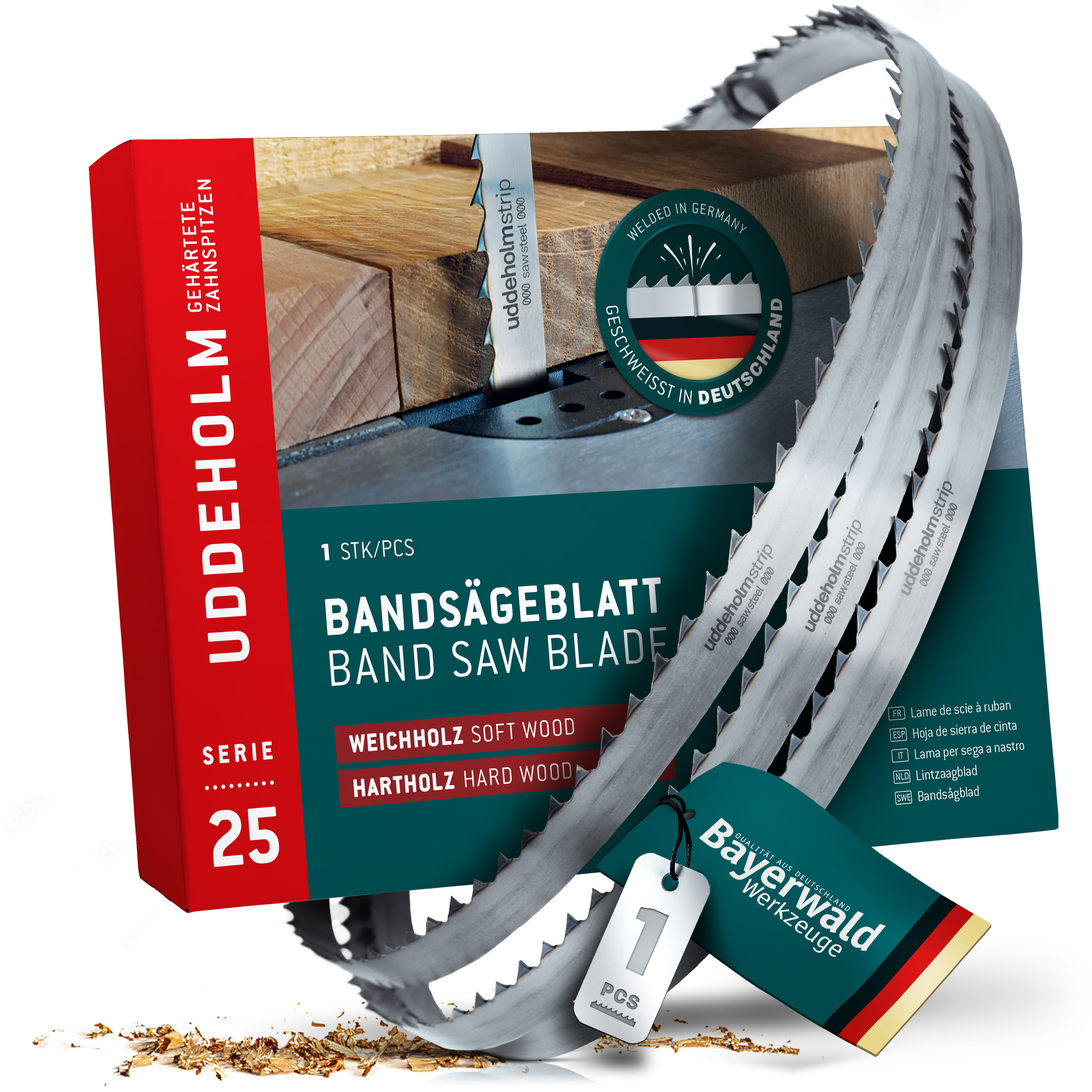 Uddeholm Bandsägeblatt zahnhart  1500 x 15 x 0.45 x 6mm