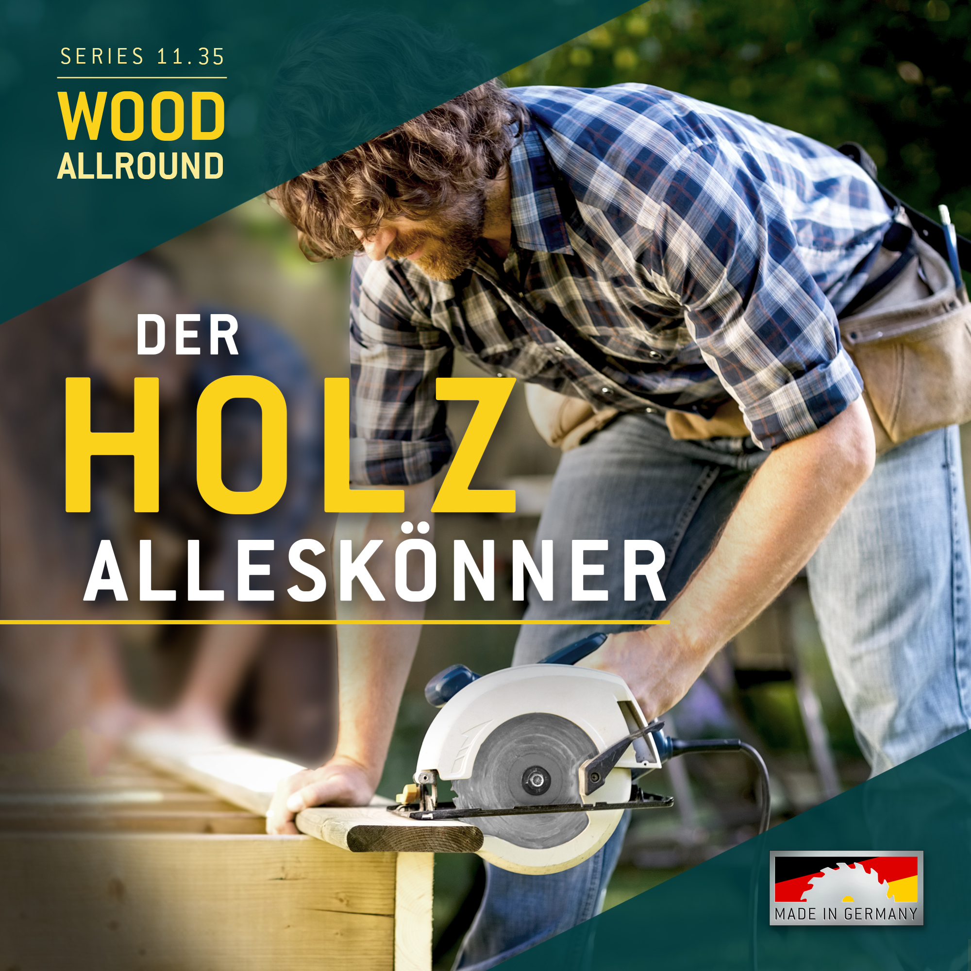 HOLZ ALLROUND Ø190 Hand-Kreissägeblatt Set