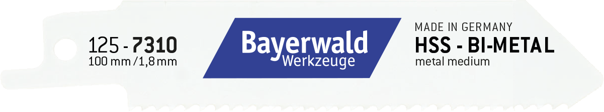 5x Bayerwald Werkzeuge Säbelsägeblatt Länge 100 mm