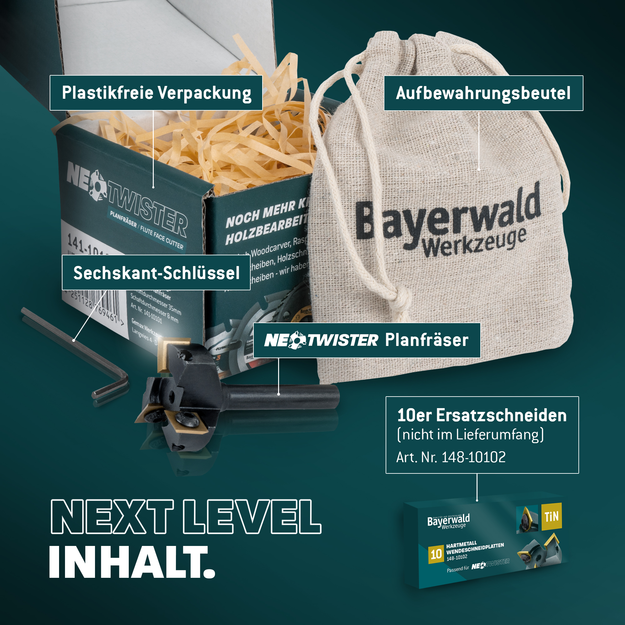 Bayerwald Werkzeuge NeoTwister Planfräser Ø 35 mm