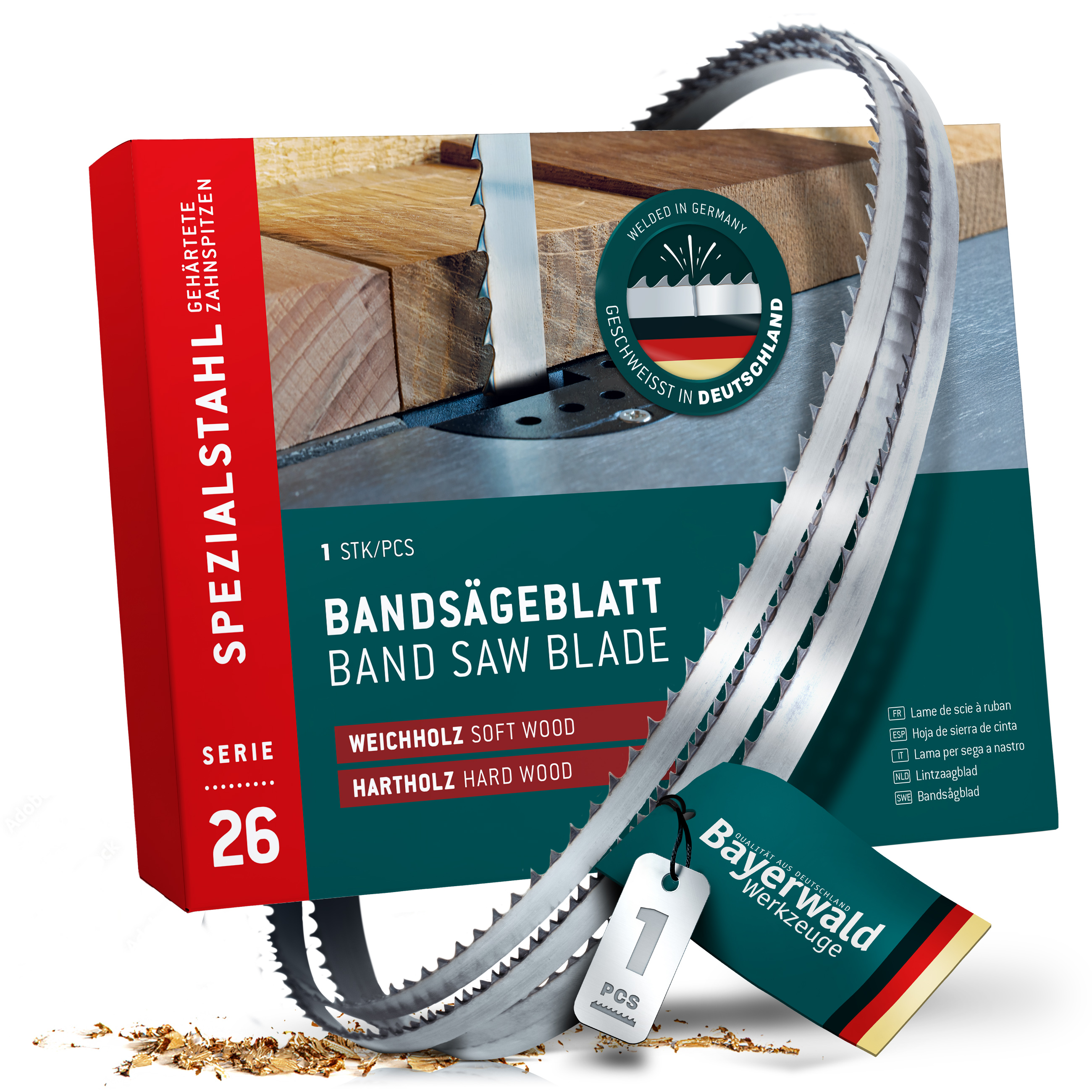 Bandsägeblatt Spezialstahl zahnhart  1790 x 6 x 0.4 x 4mm