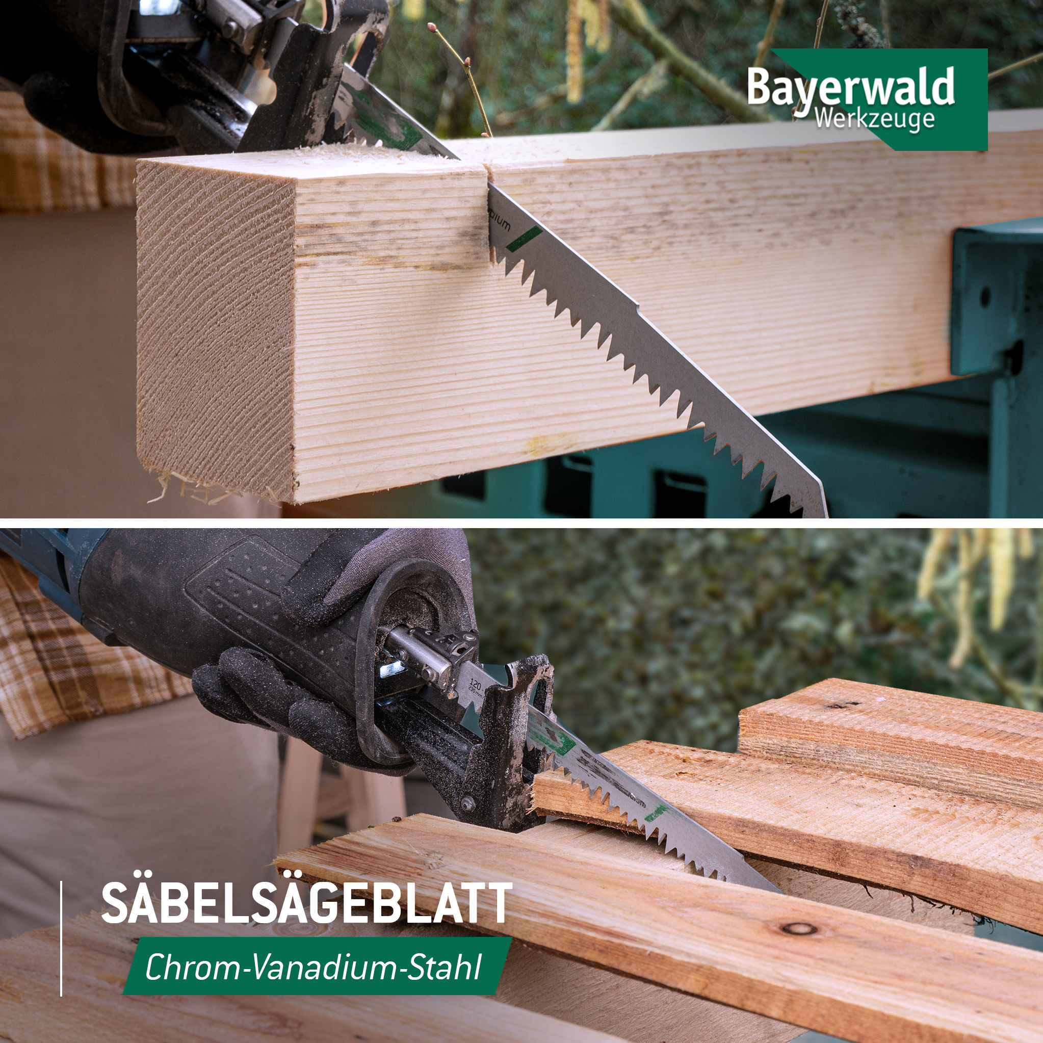 5x Bayerwald Werkzeuge Säbelsägeblatt Länge 230 mm