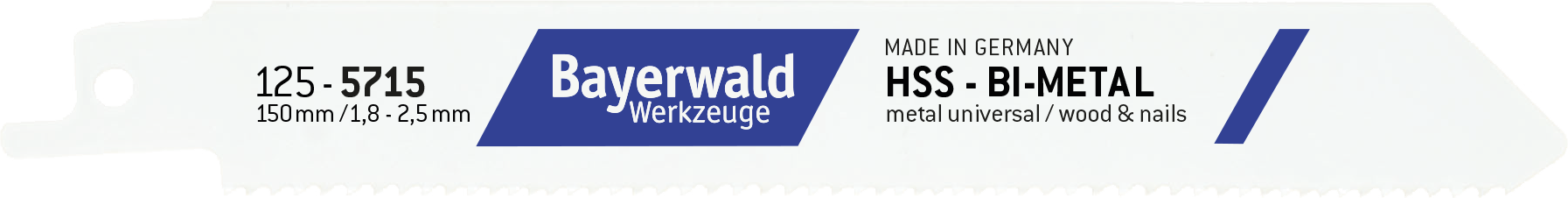 5x Bayerwald Werkzeuge BiM Säbelsägeblatt - 150 mm Länge 10-14 ZpZ