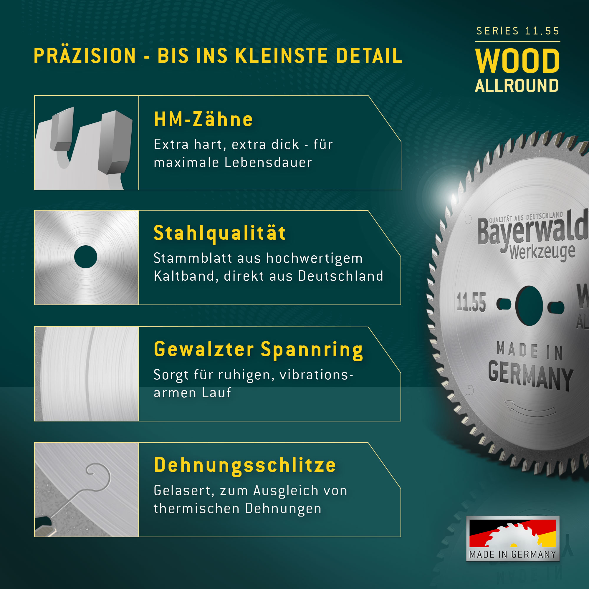 HM Kreissägeblatt - 250 x 2.8/1.8 x 30 Z24 WZ
