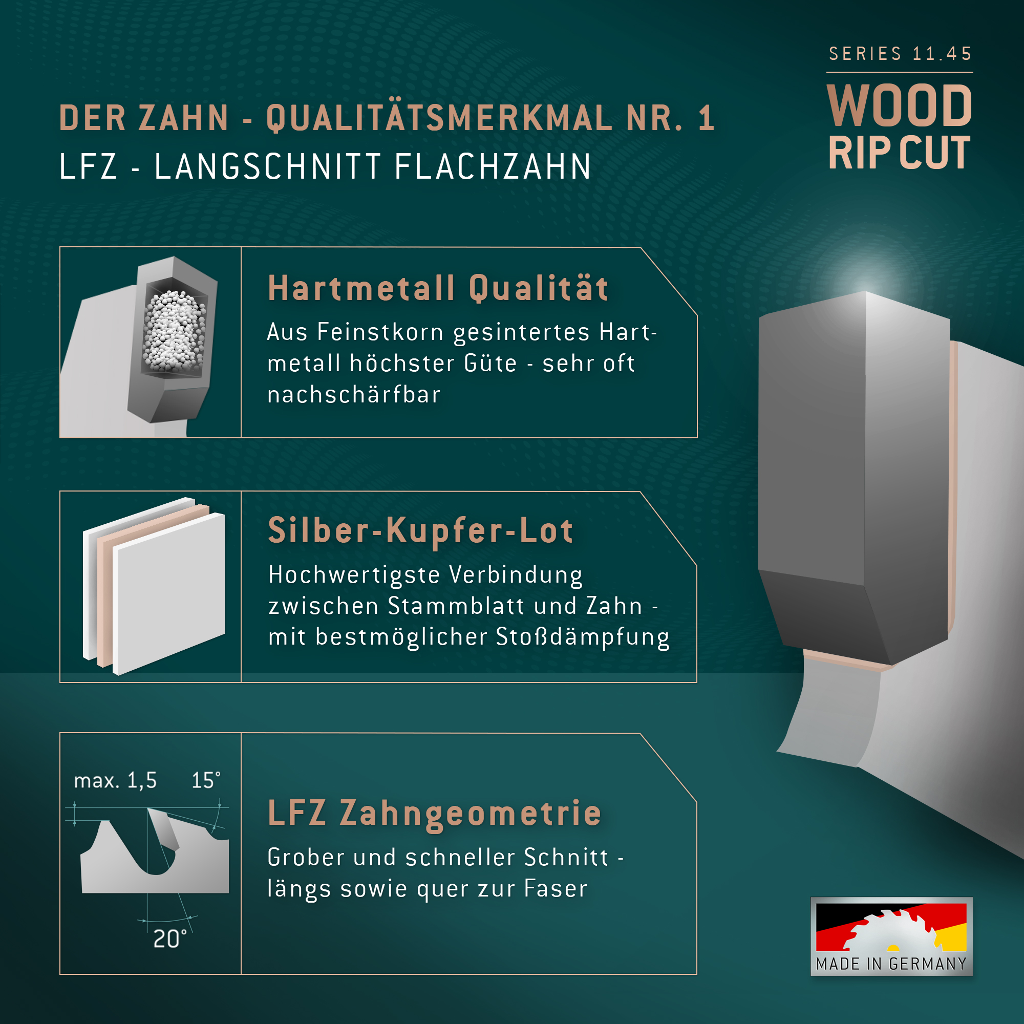 HM Kreissägeblatt - 700 x 6/4.5 x 30 Z=42 LF