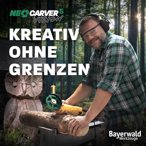Bayerwald NeoCarver V2 - Hartmetall Frässcheibe - Ø 115 x 22,2 mm Z 5 - geeignet für Holz